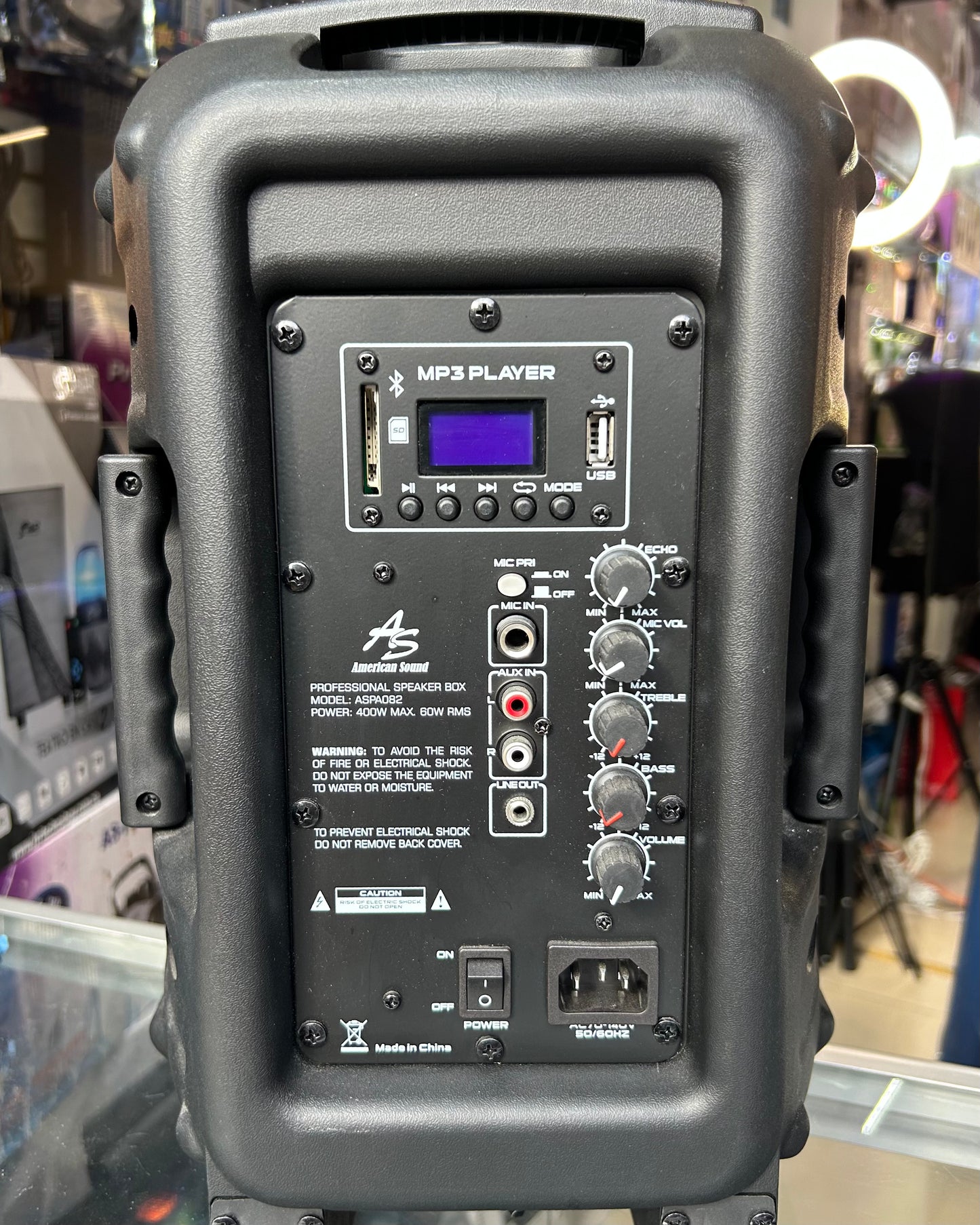 Cabina de sonido recargable 8" AMERICAN SOUND