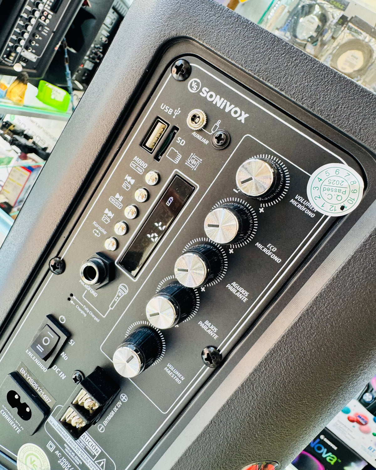 Cabina de sonido recargable SONIVOX 6,5" PRO