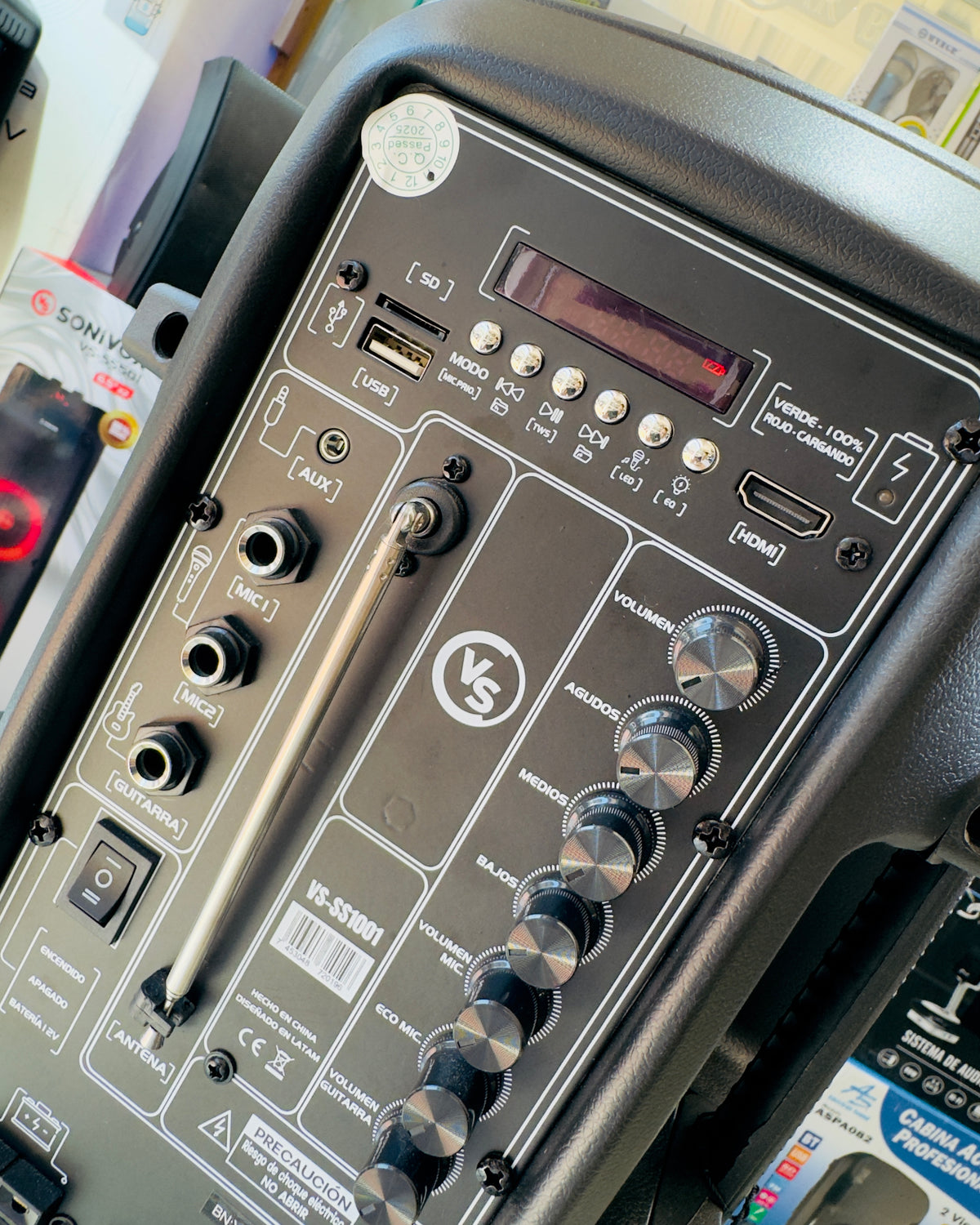 Cabina de sonido recargable SONIVOX 8"