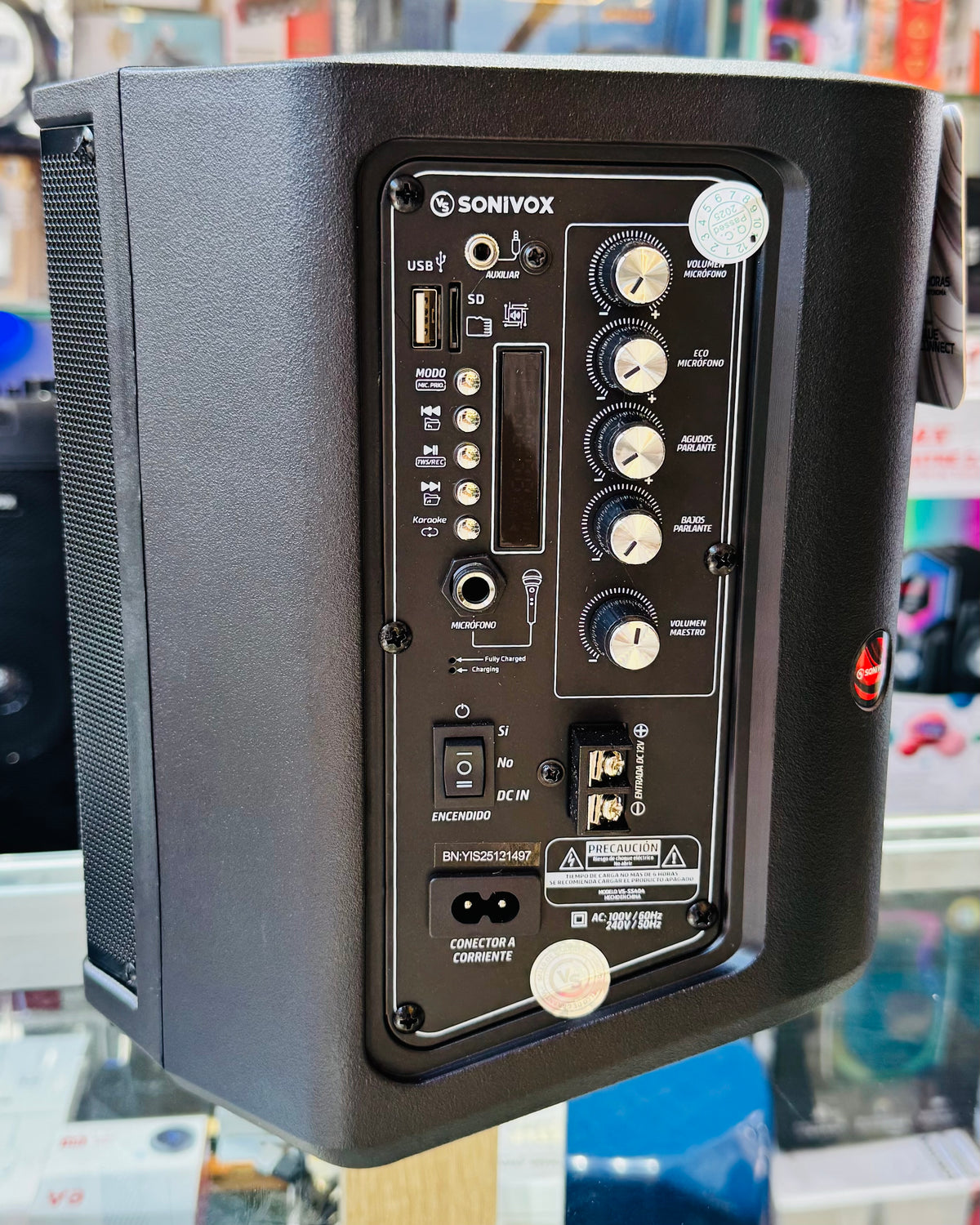 Cabina de sonido recargable SONIVOX 6,5" PRO