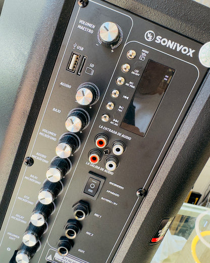 Cabina de sonido recargable SONIVOX 8" PRO