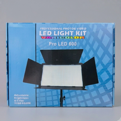 Panel de luz led PRO 600 + Trípode