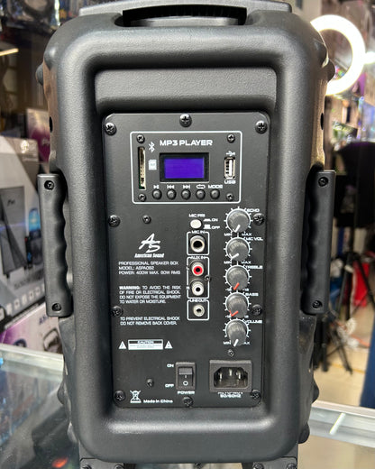 Cabina de sonido recargable 8" AMERICAN SOUND