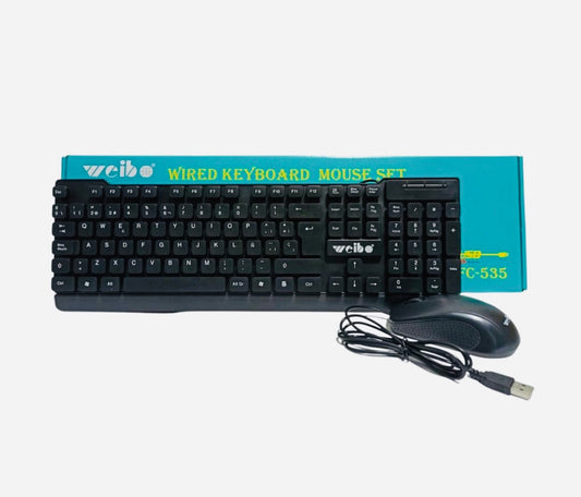 COMBO teclado + mouse de cable USB 535